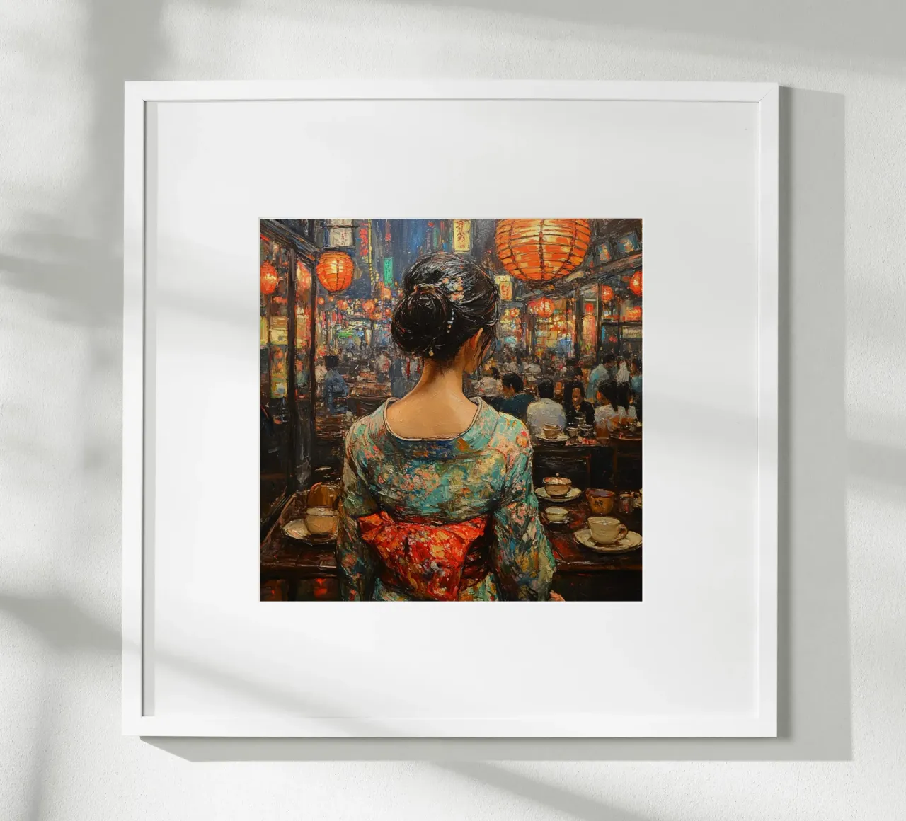 Giappone Essenza poster con telaio in legno da Wanderlust Vibes