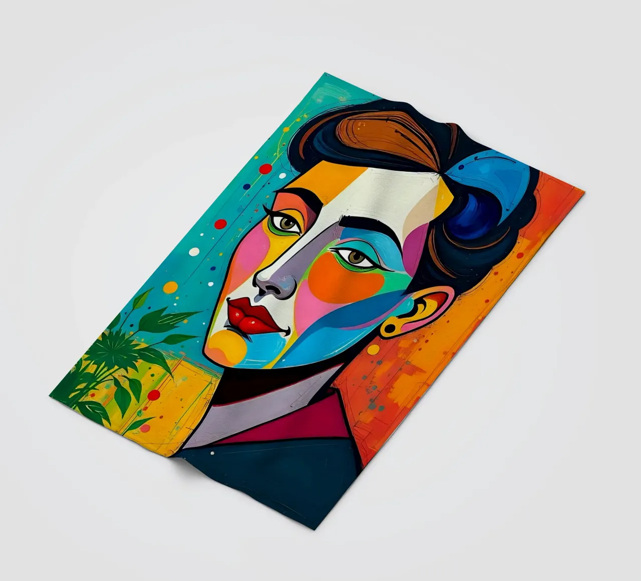 Stil_E_4 Fleecedecke von AI-Portraits by LK