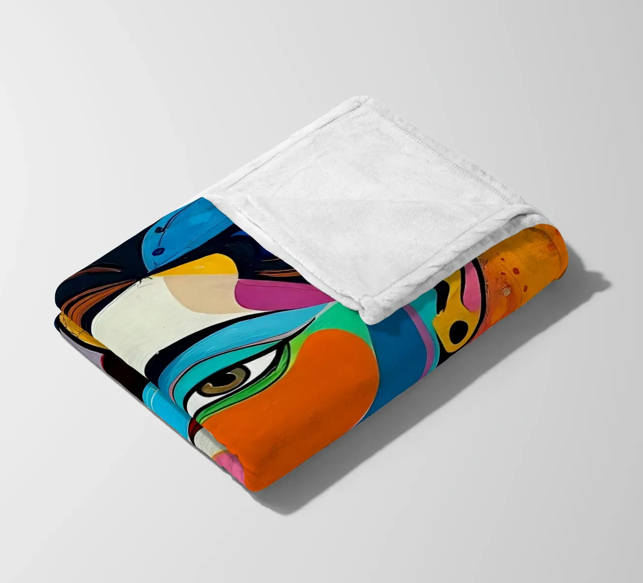 Stil_E_4 Fleecedecke von AI-Portraits by LK