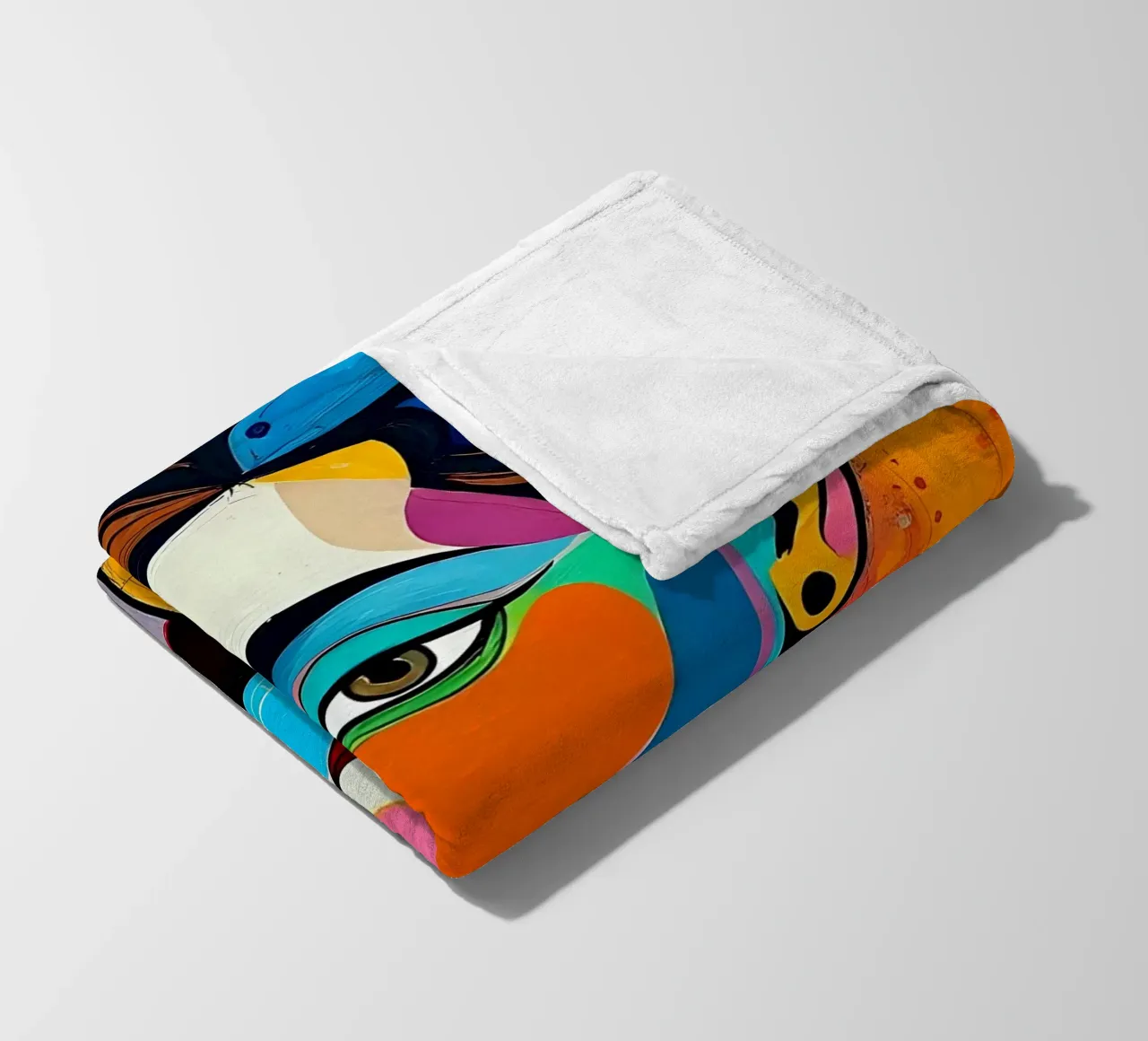 Stil_E_4 Fleecedecke von AI-Portraits by LK