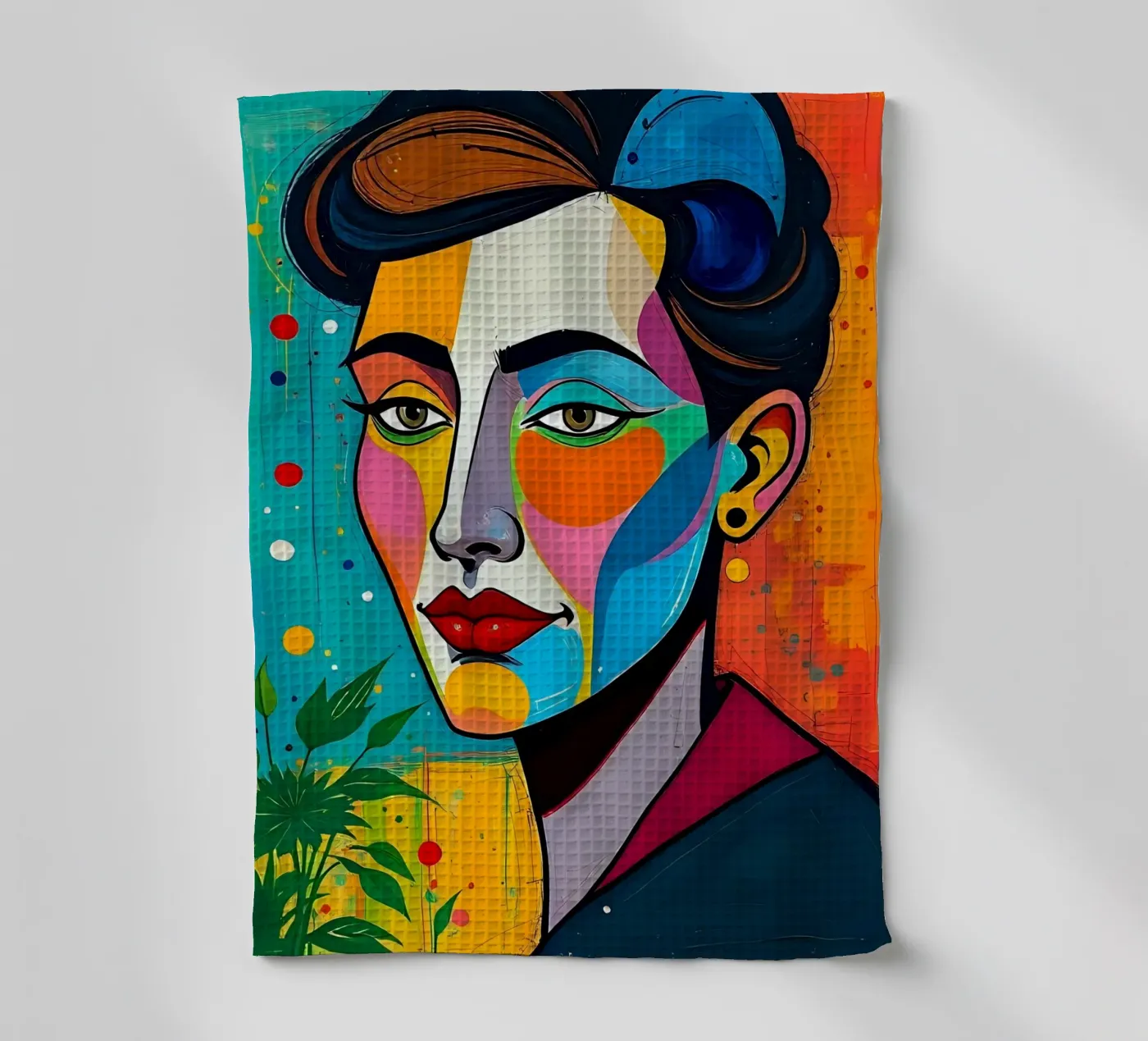 Stil_E_4 Geschirrtuch von AI-Portraits by LK