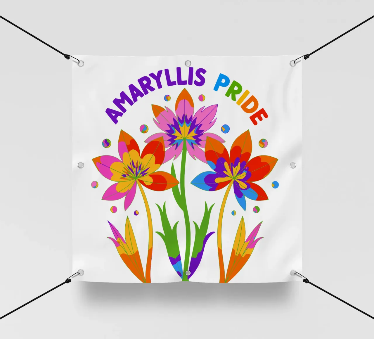 Il linguaggio dei fiori: Orgoglio Amaryllis telo in pvc da My Home Private Design