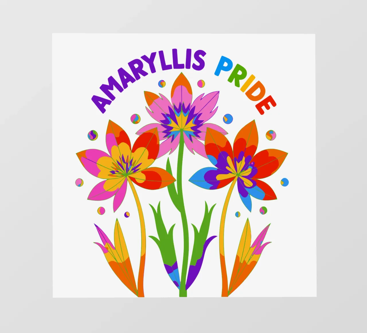 Il linguaggio dei fiori: Orgoglio Amaryllis telo in pvc da My Home Private Design