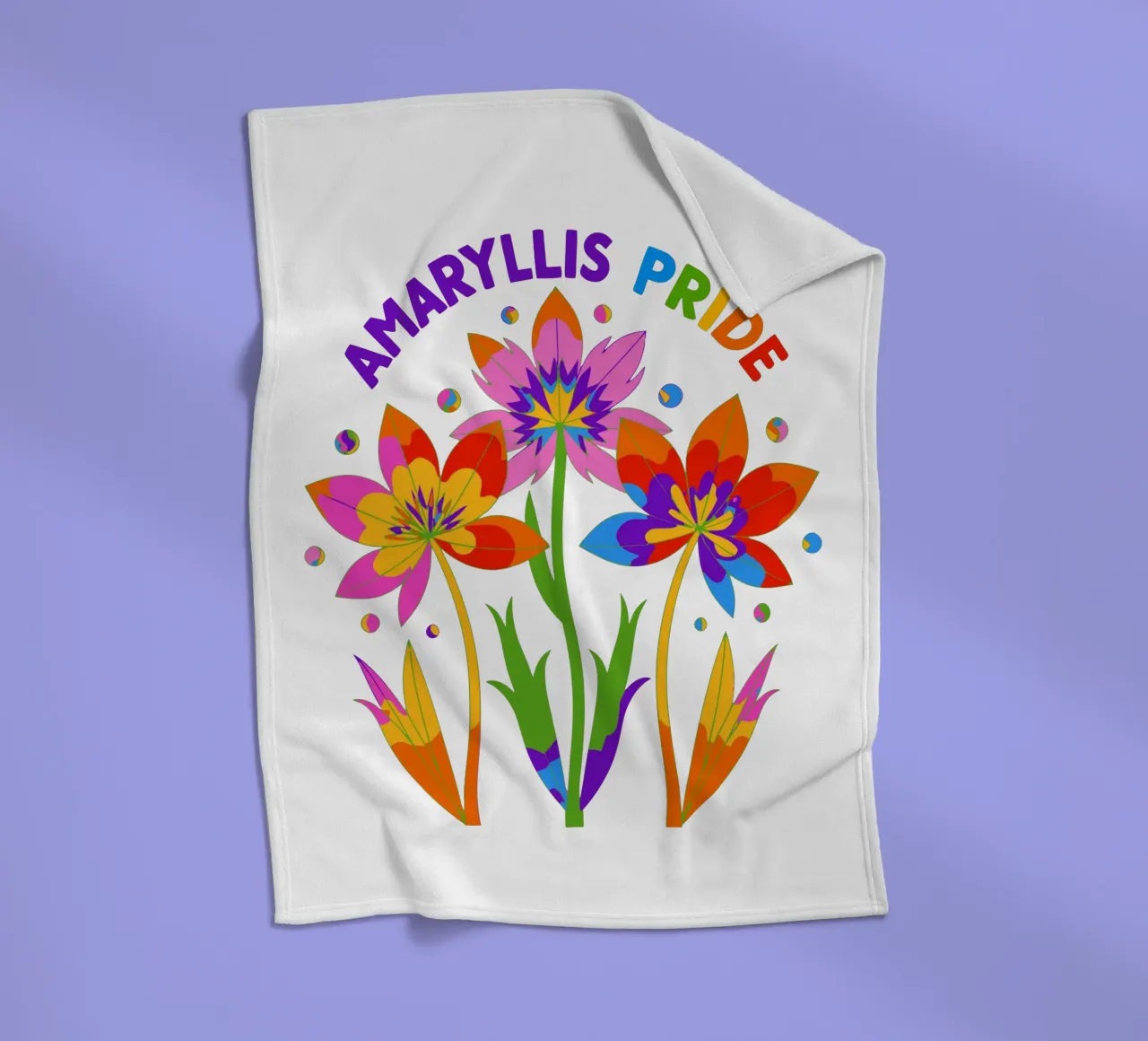 Il linguaggio dei fiori: Orgoglio Amaryllis coperta in pile da My Home Private Design