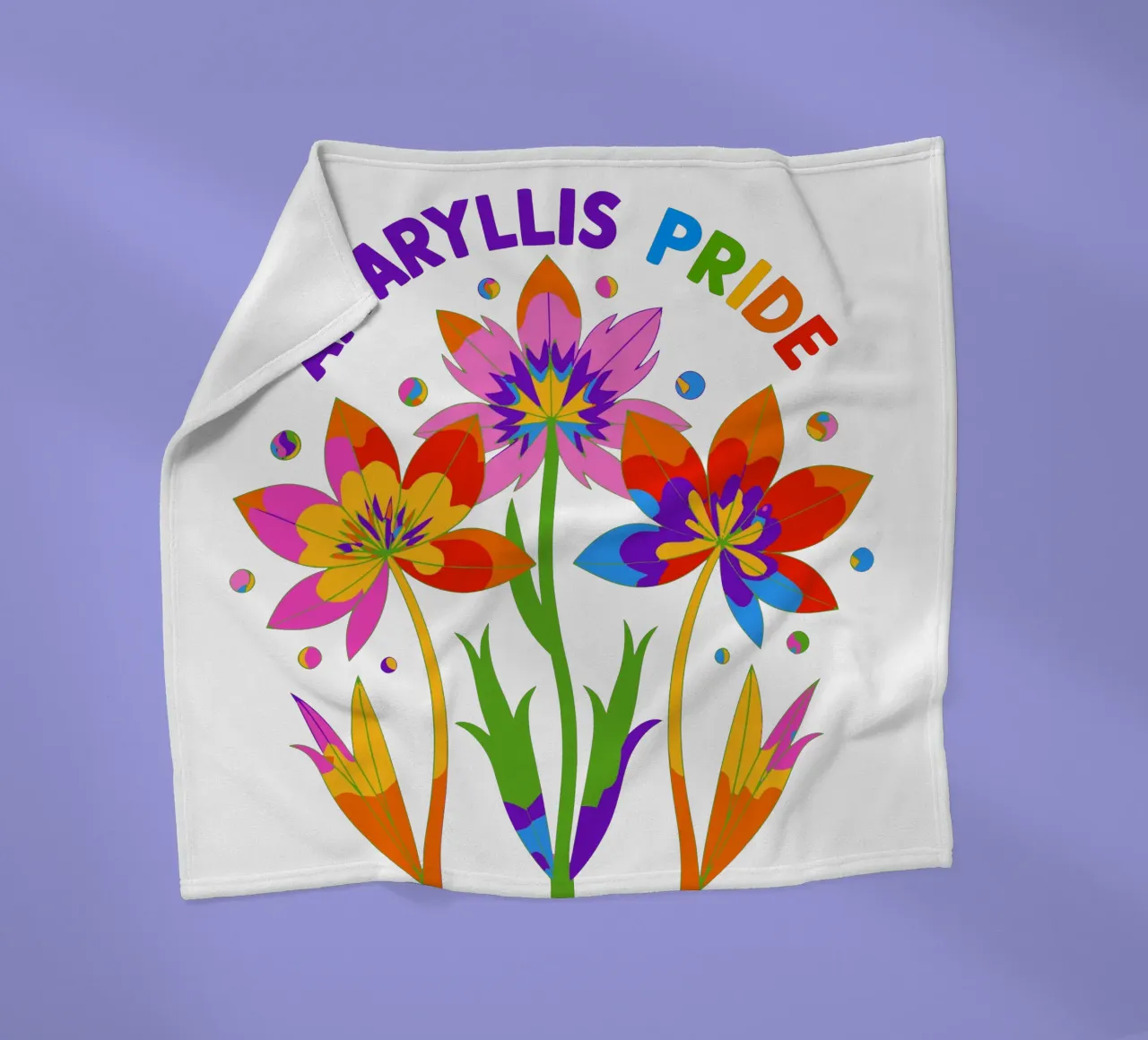 Il linguaggio dei fiori: Orgoglio Amaryllis coperta in pile da My Home Private Design