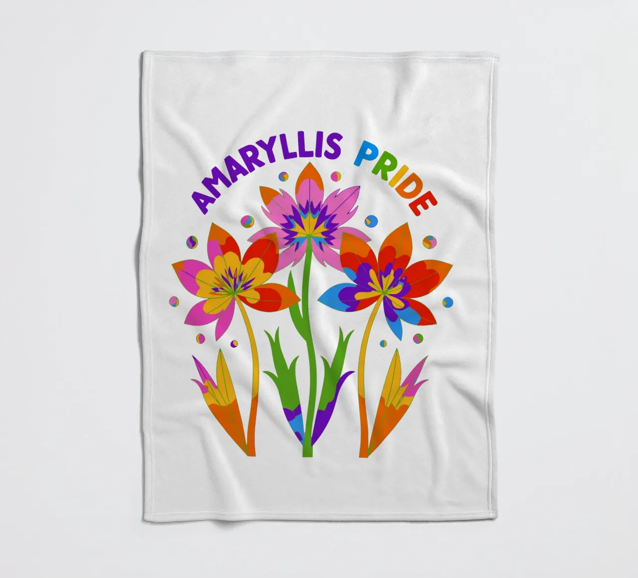 Il linguaggio dei fiori: Orgoglio Amaryllis coperta in pile da My Home Private Design