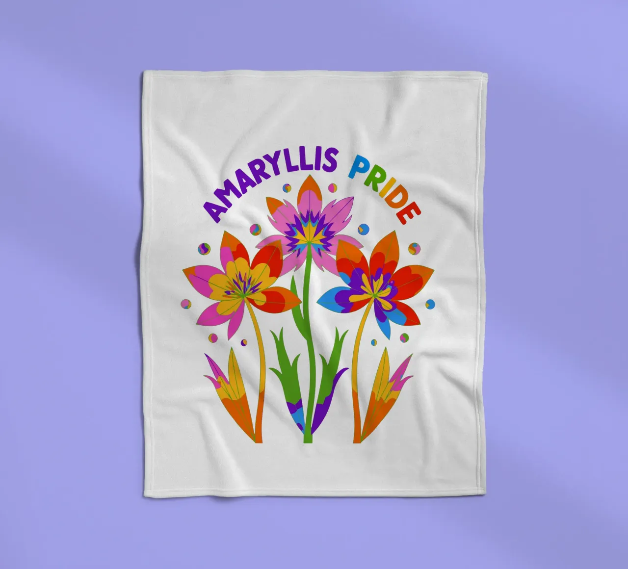Il linguaggio dei fiori: Orgoglio Amaryllis coperta in pile da My Home Private Design