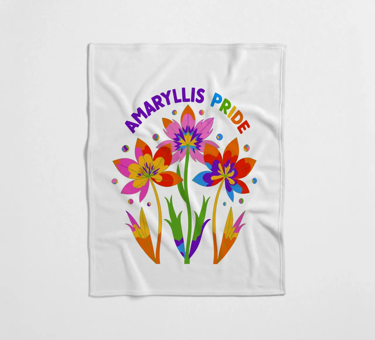 Il linguaggio dei fiori: Orgoglio Amaryllis coperta in pile da My Home Private Design