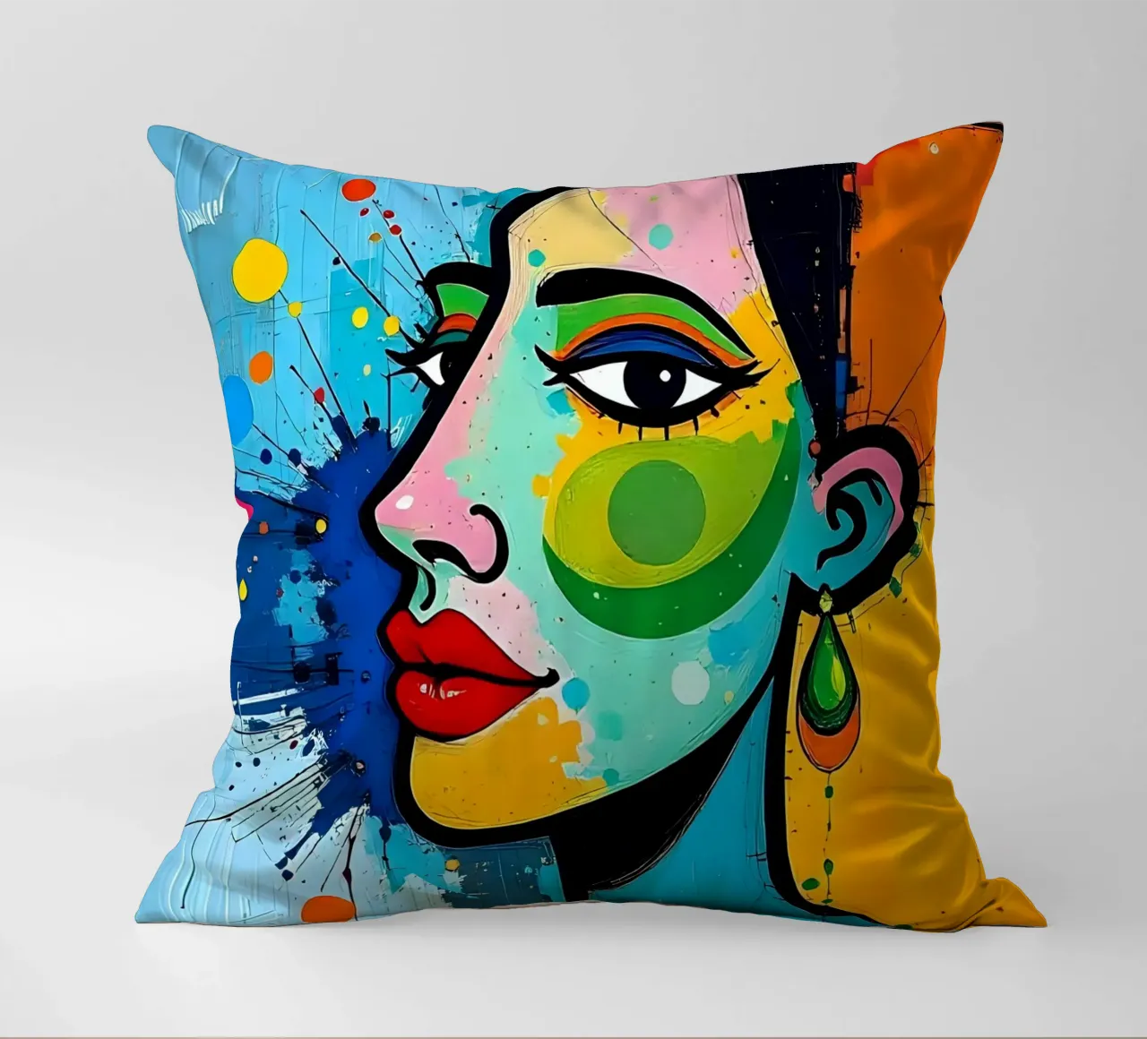 Stile_E_5 cuscino da AI-Portraits by LK
