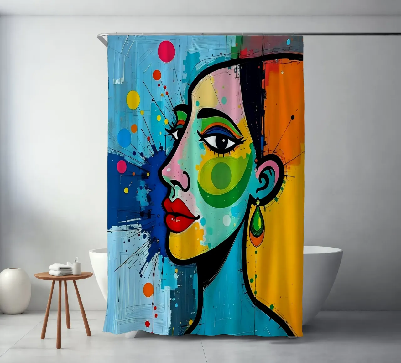 Stile_E_5 tenda da doccia da AI-Portraits by LK