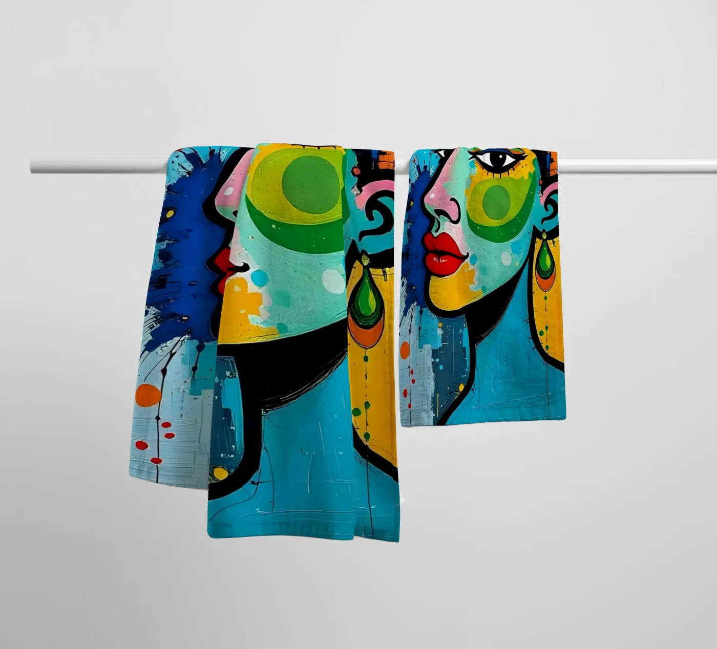 Style_E_5 towel by AI-Portraits by LK