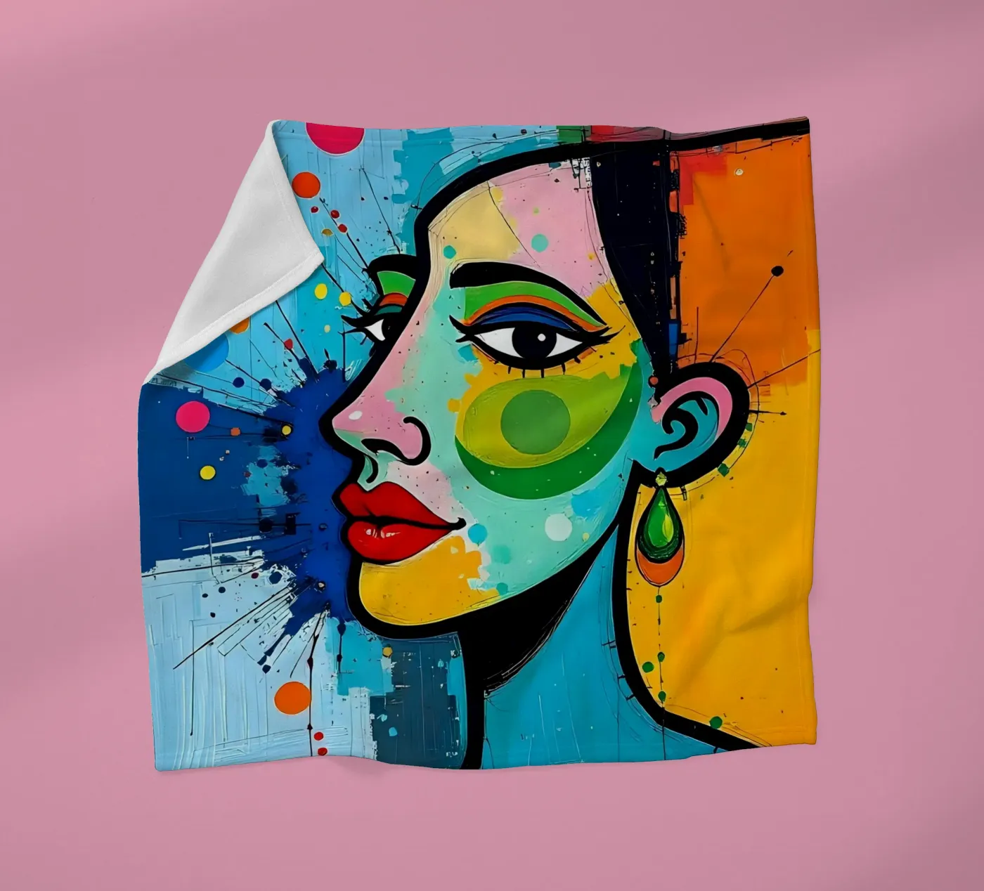 Stil_E_5 Fleecedecke von AI-Portraits by LK