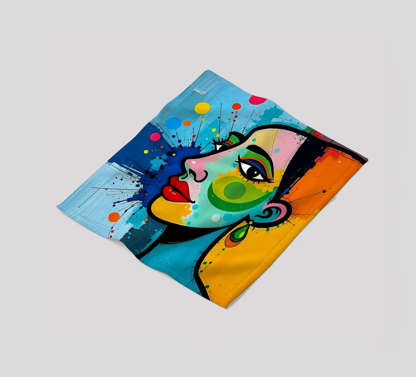 Stile_E_5 coperta in pile da AI-Portraits by LK