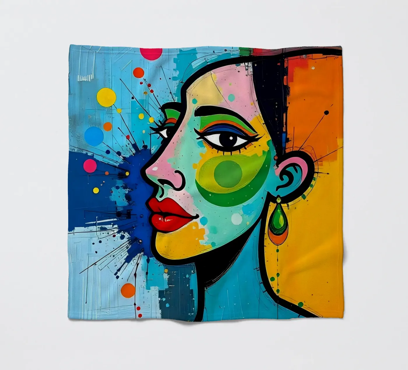 Stile_E_5 coperta in pile da AI-Portraits by LK