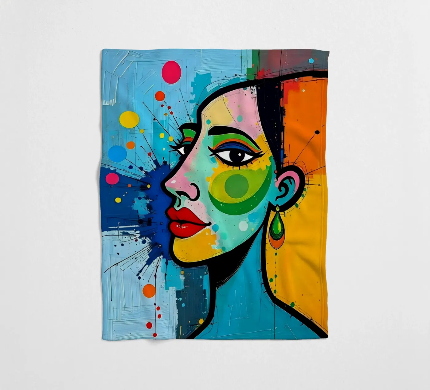 Stile_E_5 coperta in pile da AI-Portraits by LK