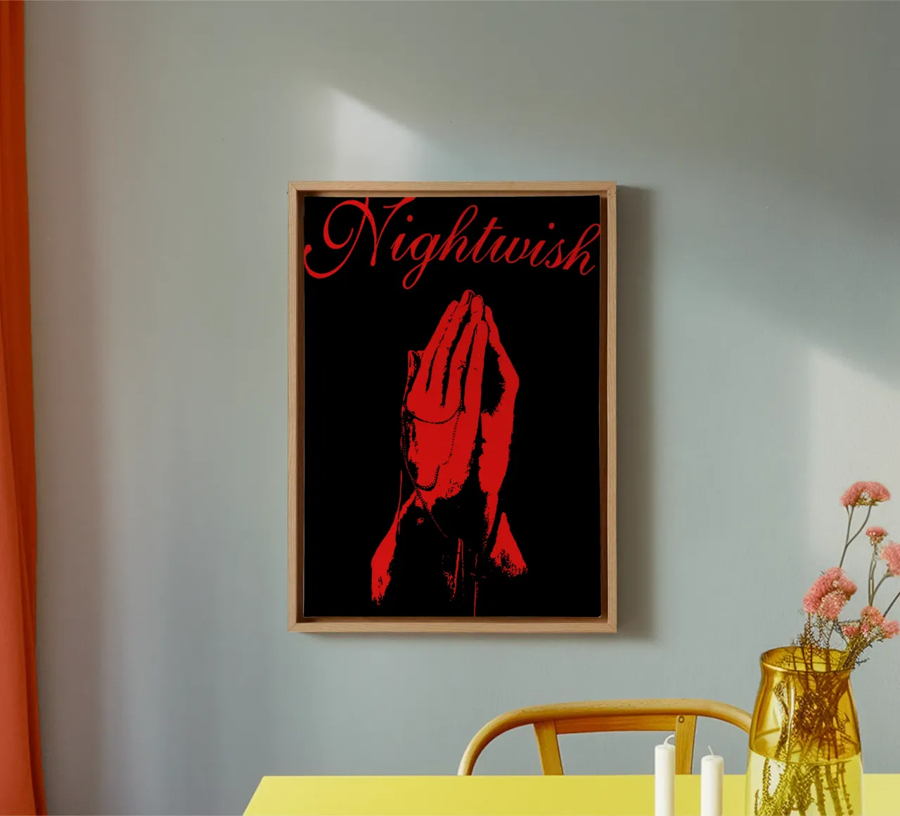SYMFONISCH METAL BAND TSHIRT canvas met Baklijst van hanan1204