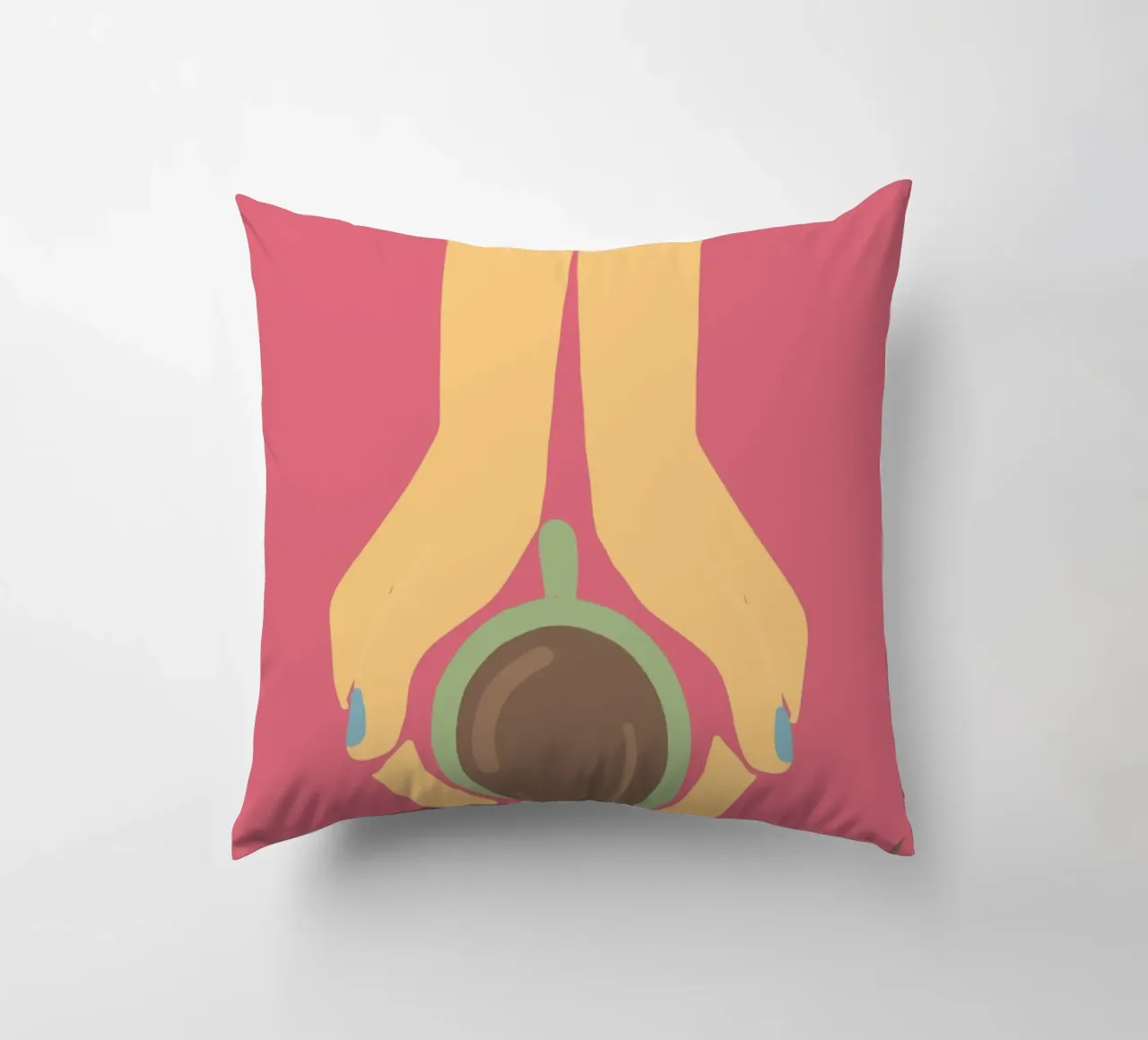Spill the Coffee! decorative cushion by FeiLala