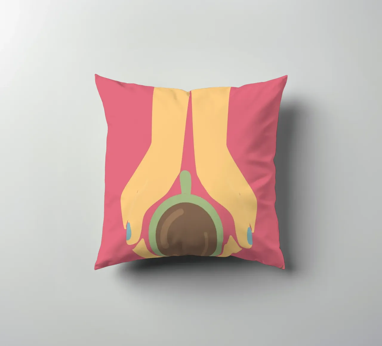 Spill the Coffee! decorative cushion by FeiLala