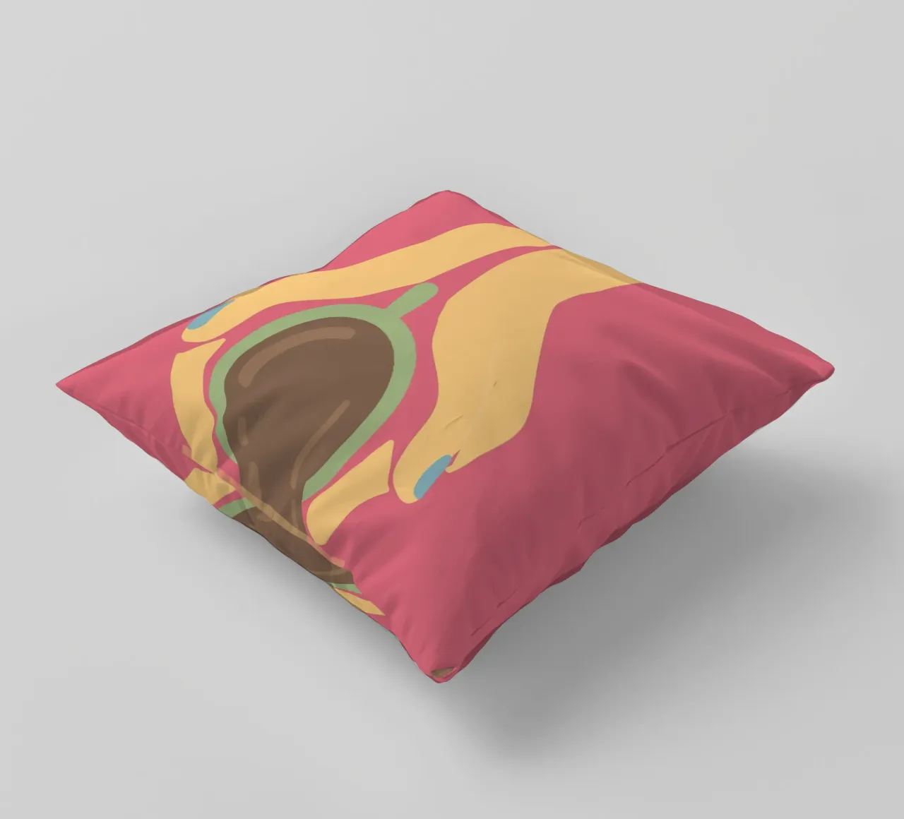Spill the Coffee! decorative cushion by FeiLala