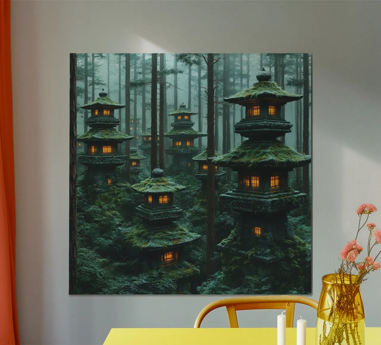 Giappone Essenza poster con telaio in alluminio da Wanderlust Vibes