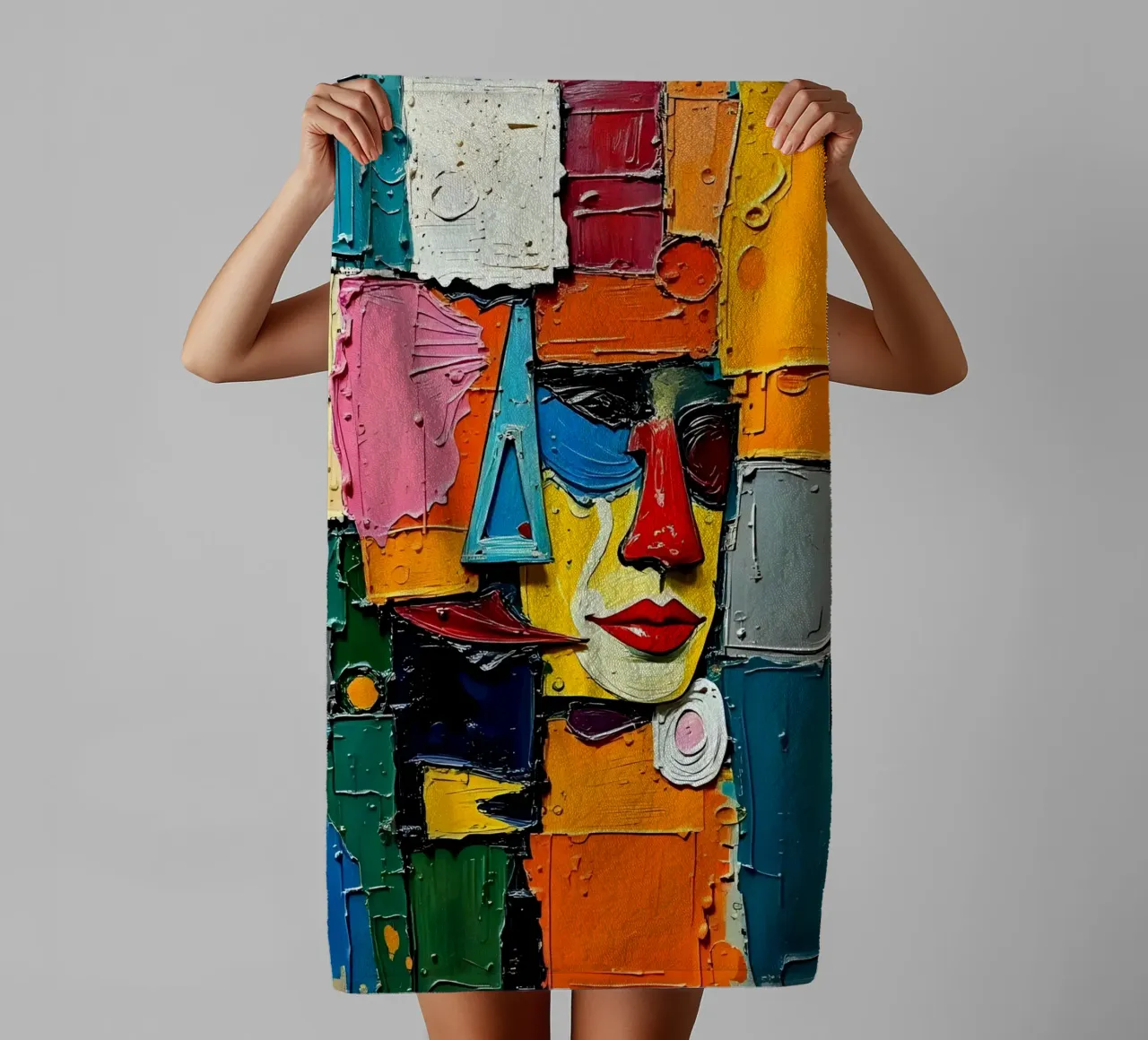 Style_F_3 towel by AI-Portraits by LK