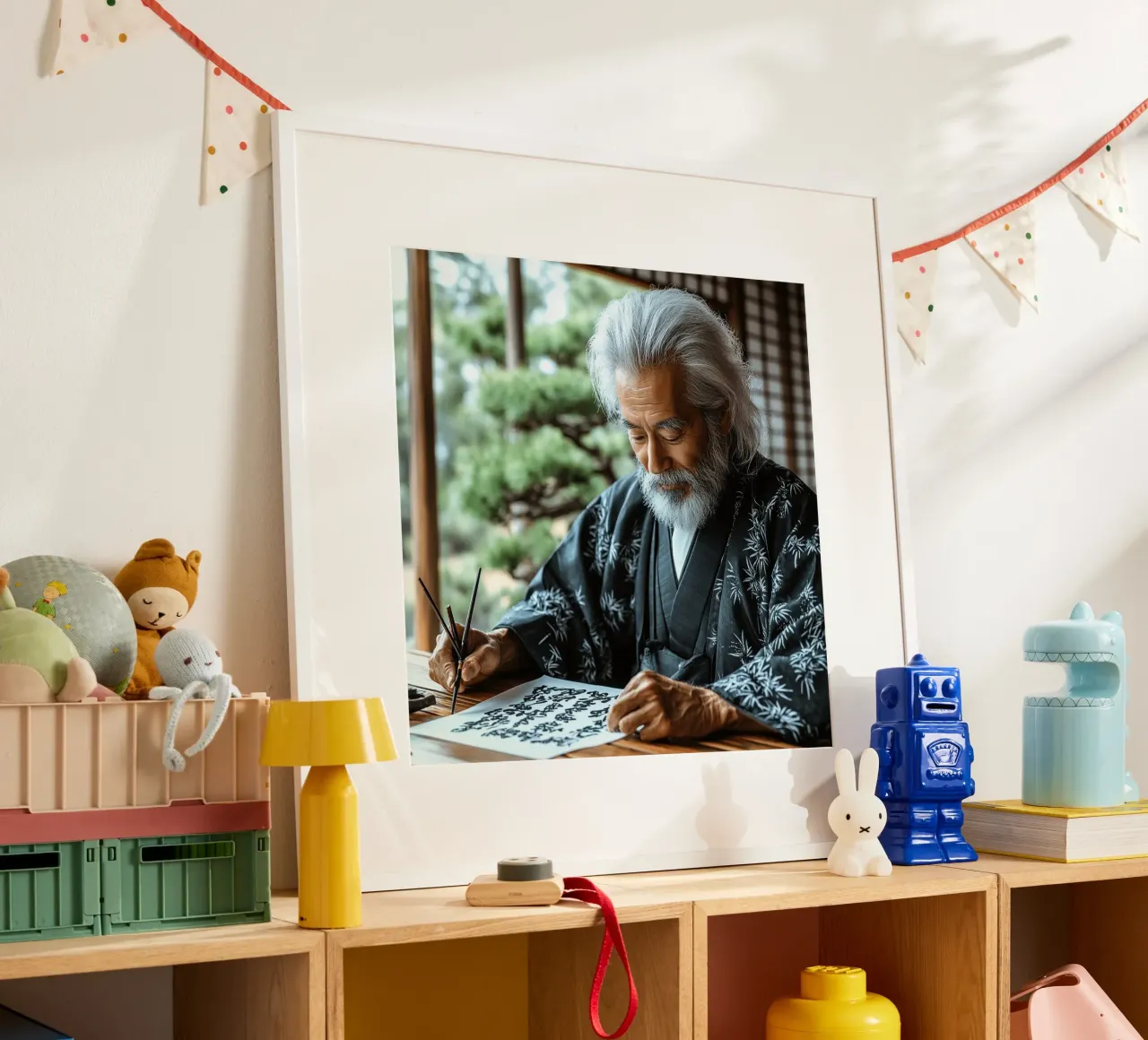 Essenza del Giappone poster con telaio in alluminio da Wanderlust Vibes