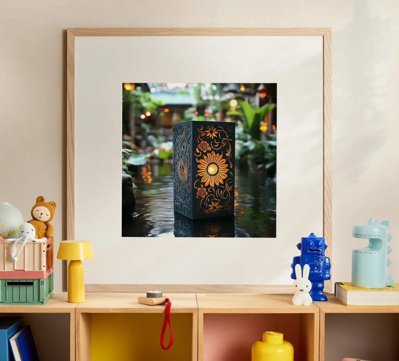Essenza del Giappone poster con telaio in plastica da Wanderlust Vibes