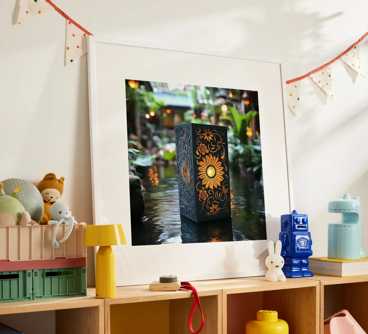 Essenza del Giappone poster con telaio in plastica da Wanderlust Vibes