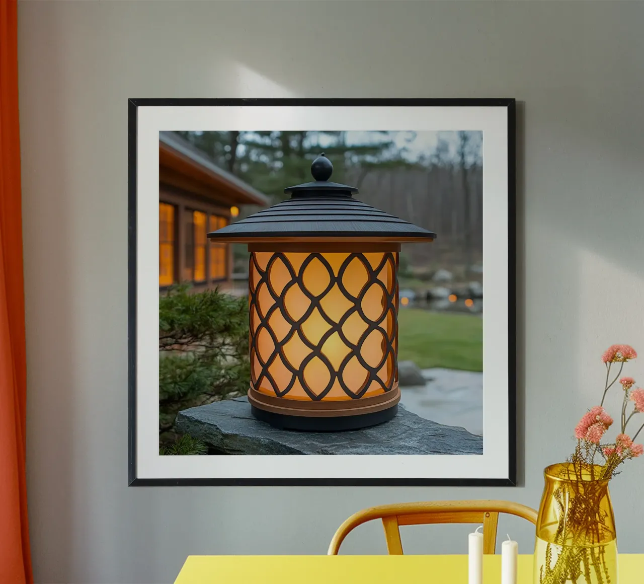Essenza del Giappone poster con telaio in plastica da Wanderlust Vibes