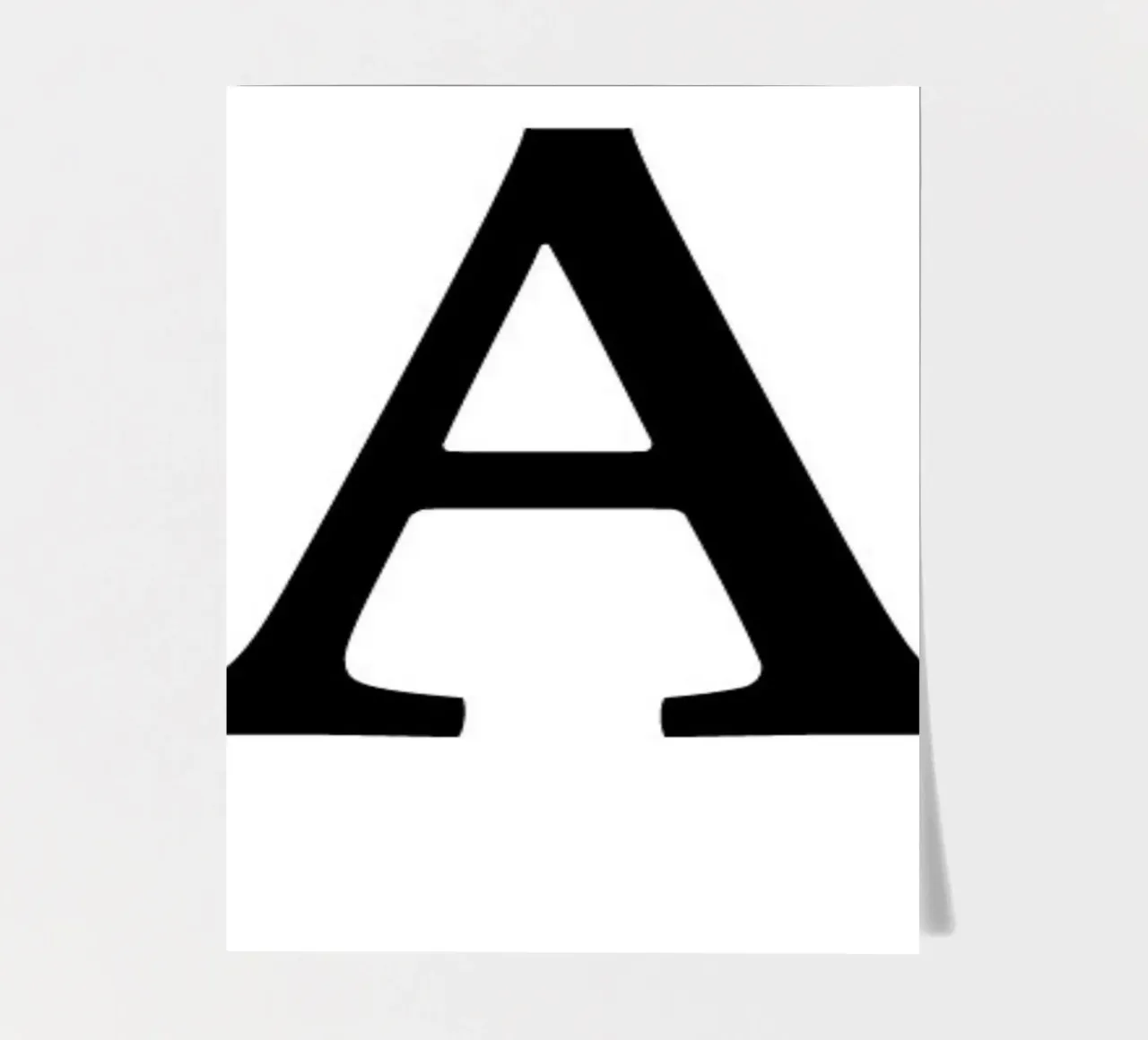 Buchstabe A Stickerbogen von Olivia Creator
