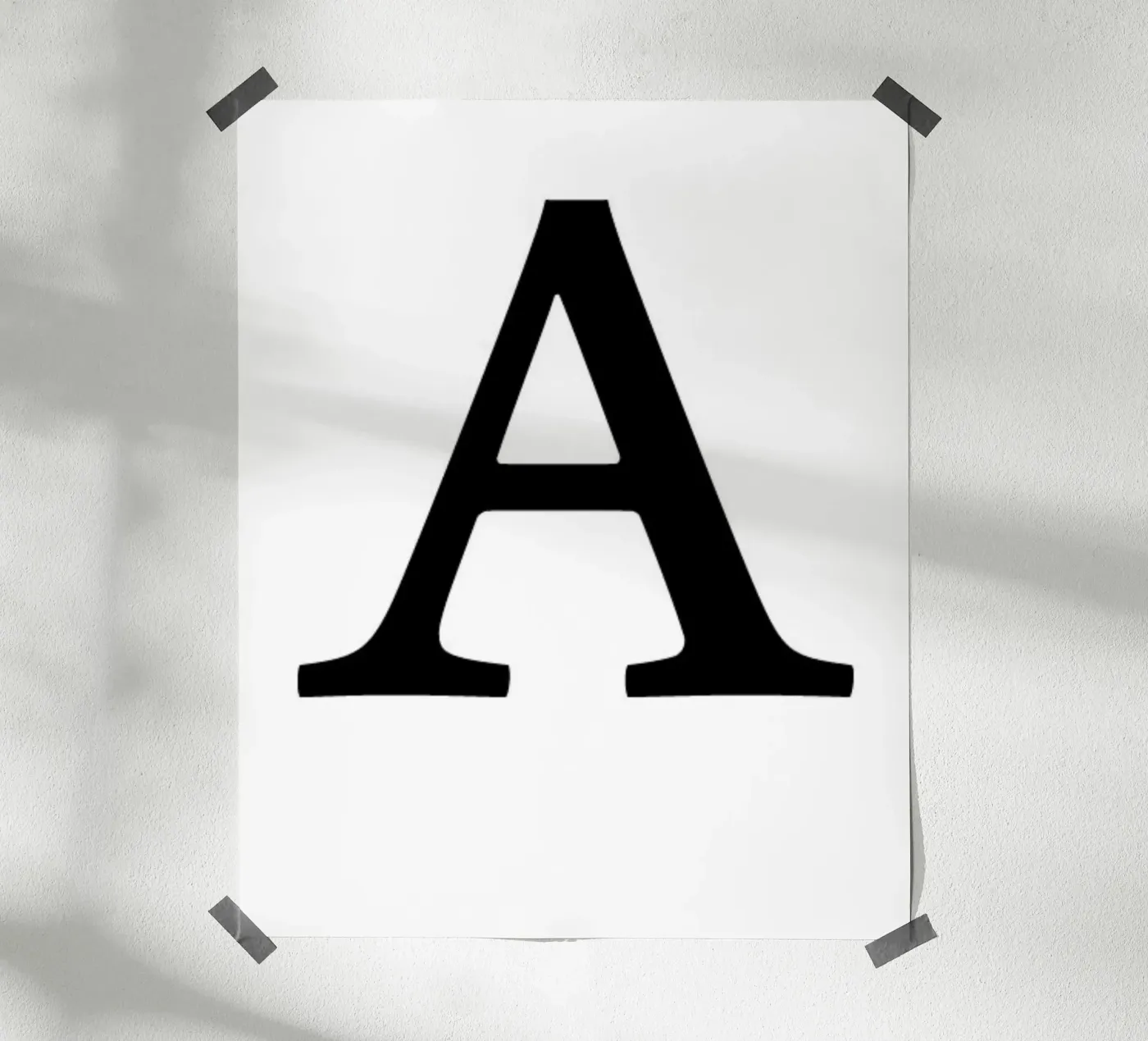 Lettera A poster da Olivia Creator