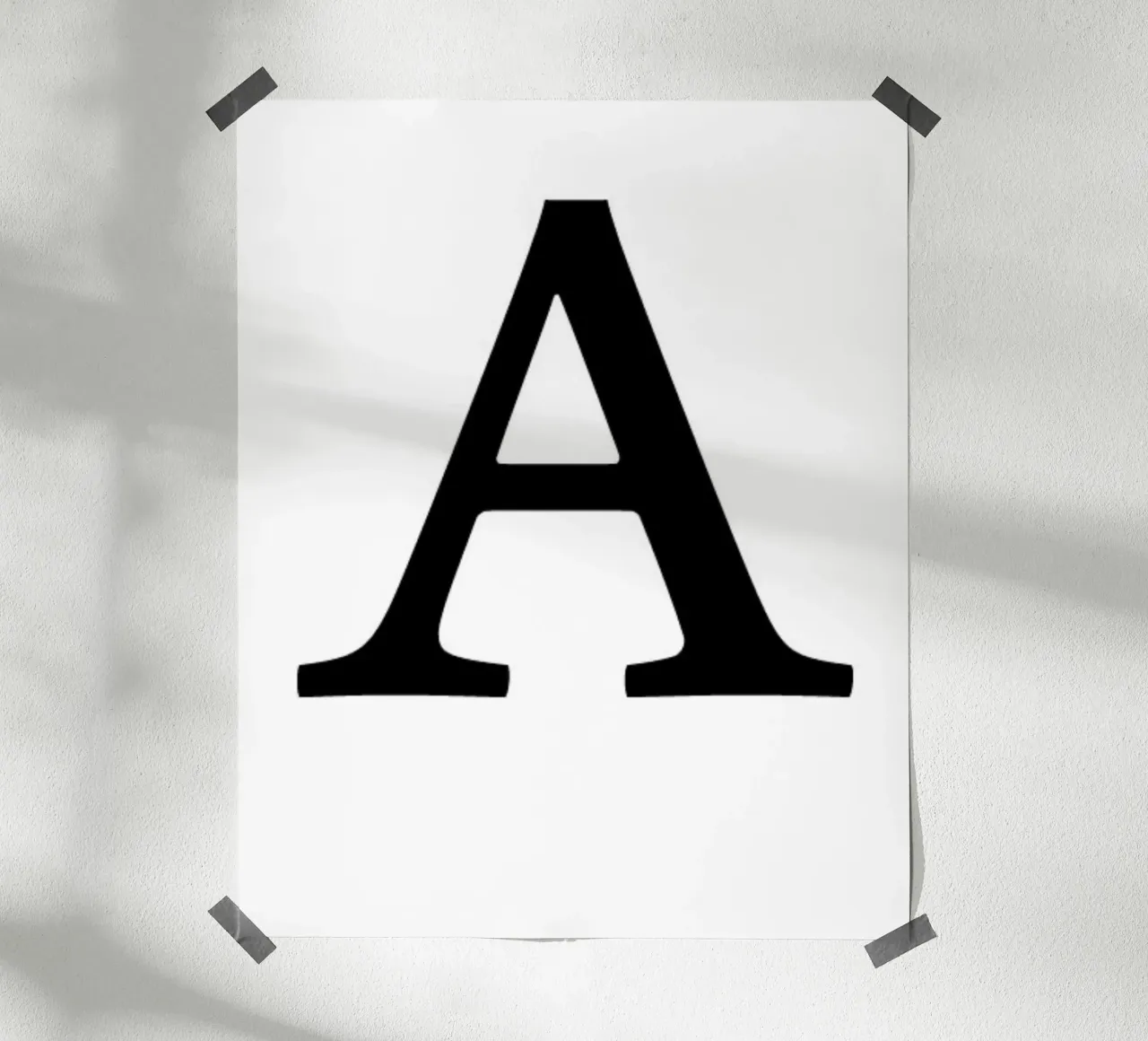 Lettera A poster da Olivia Creator