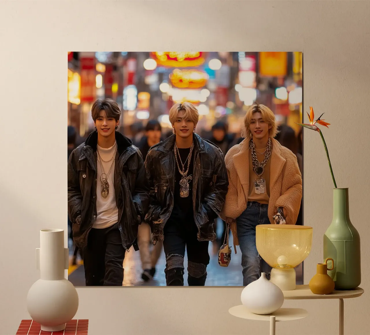 Essenza del Giappone poster con telaio in legno da Wanderlust Vibes