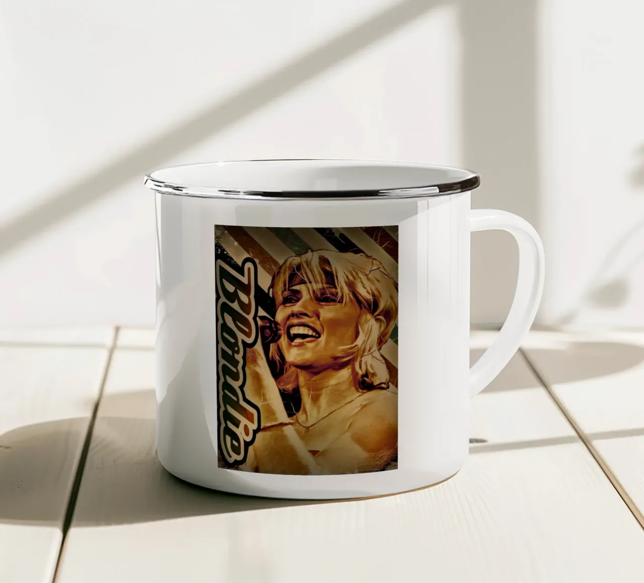 Blondie Debby Harry tazza in smalto da Lembayung art