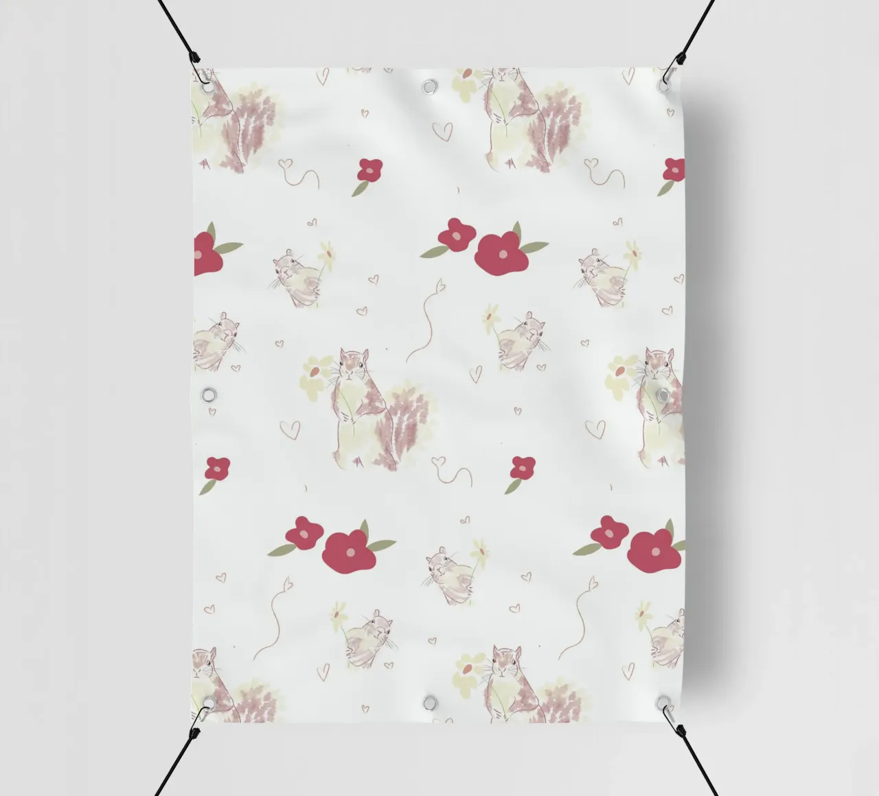 Happy Squirrels telo in pvc da FeiLala