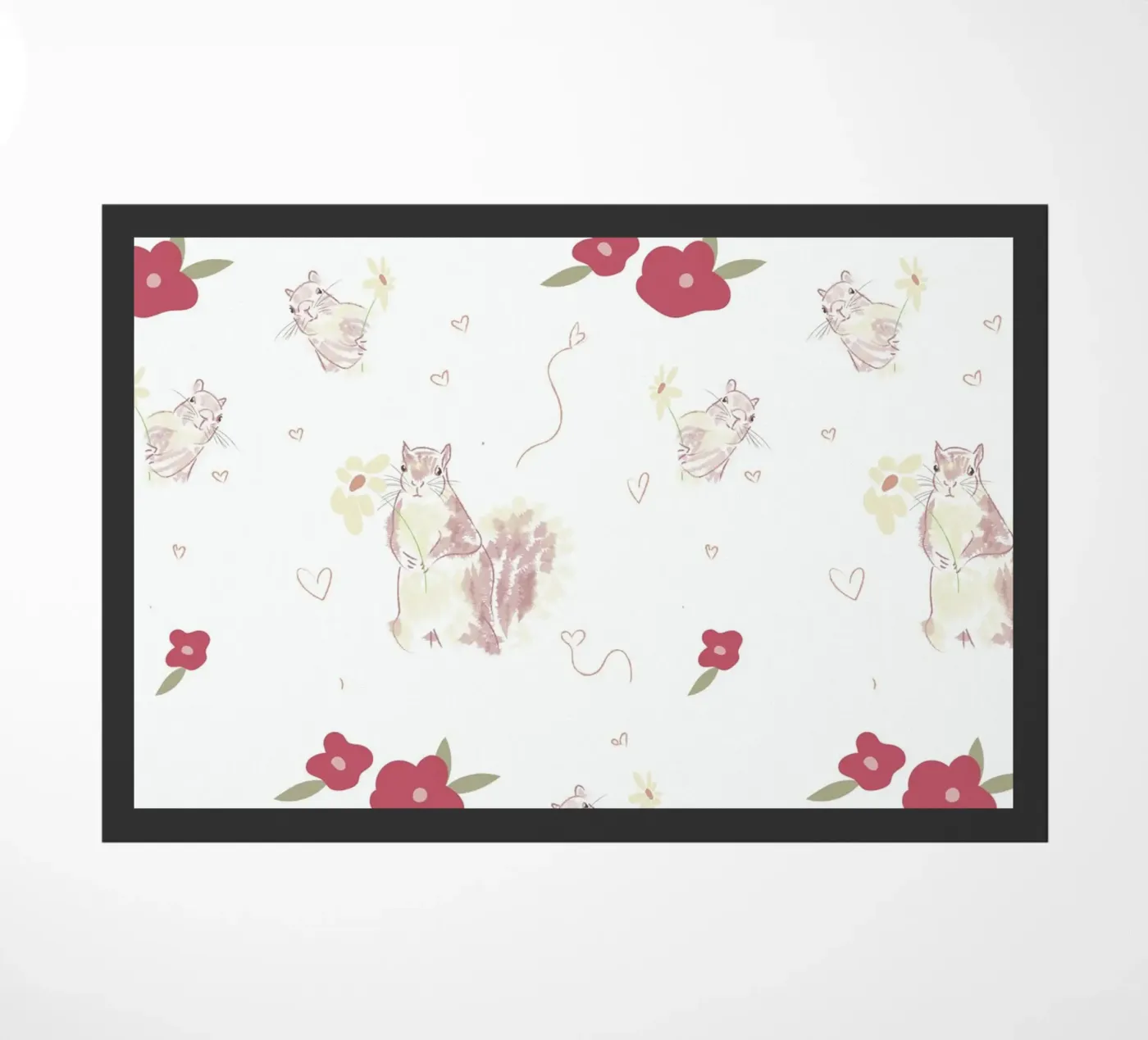 Happy Squirrels deurmat van FeiLala