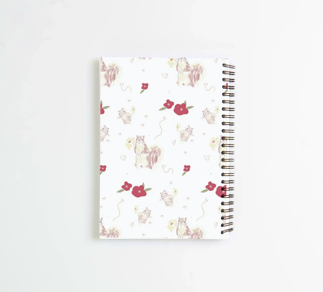Happy Squirrels spiral notebook by FeiLala