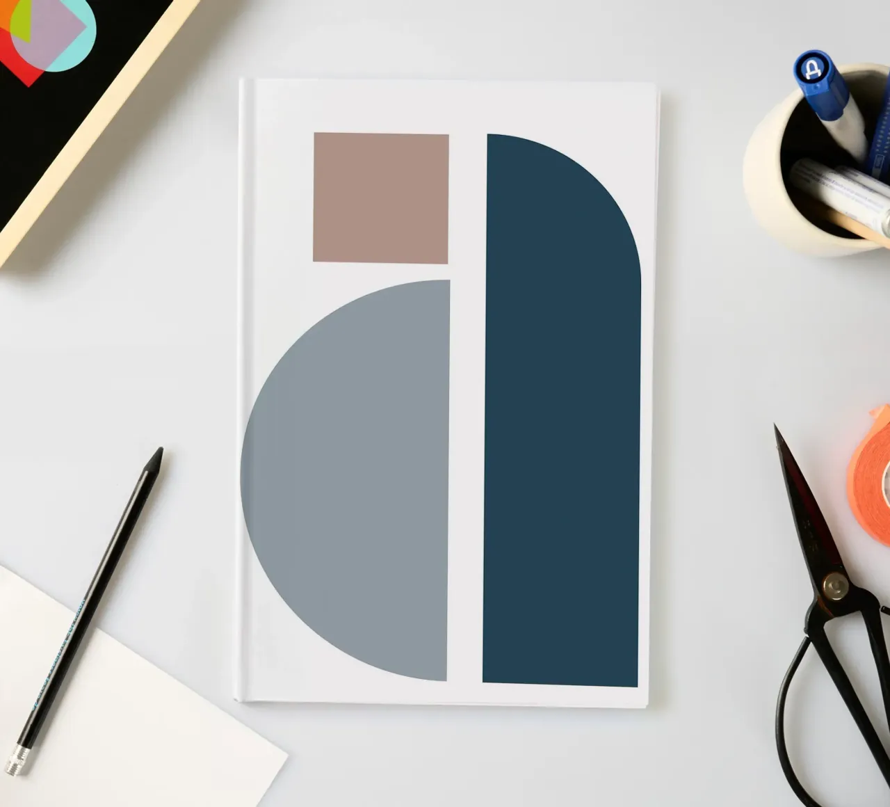 geometric-shape notebook by E Cannon