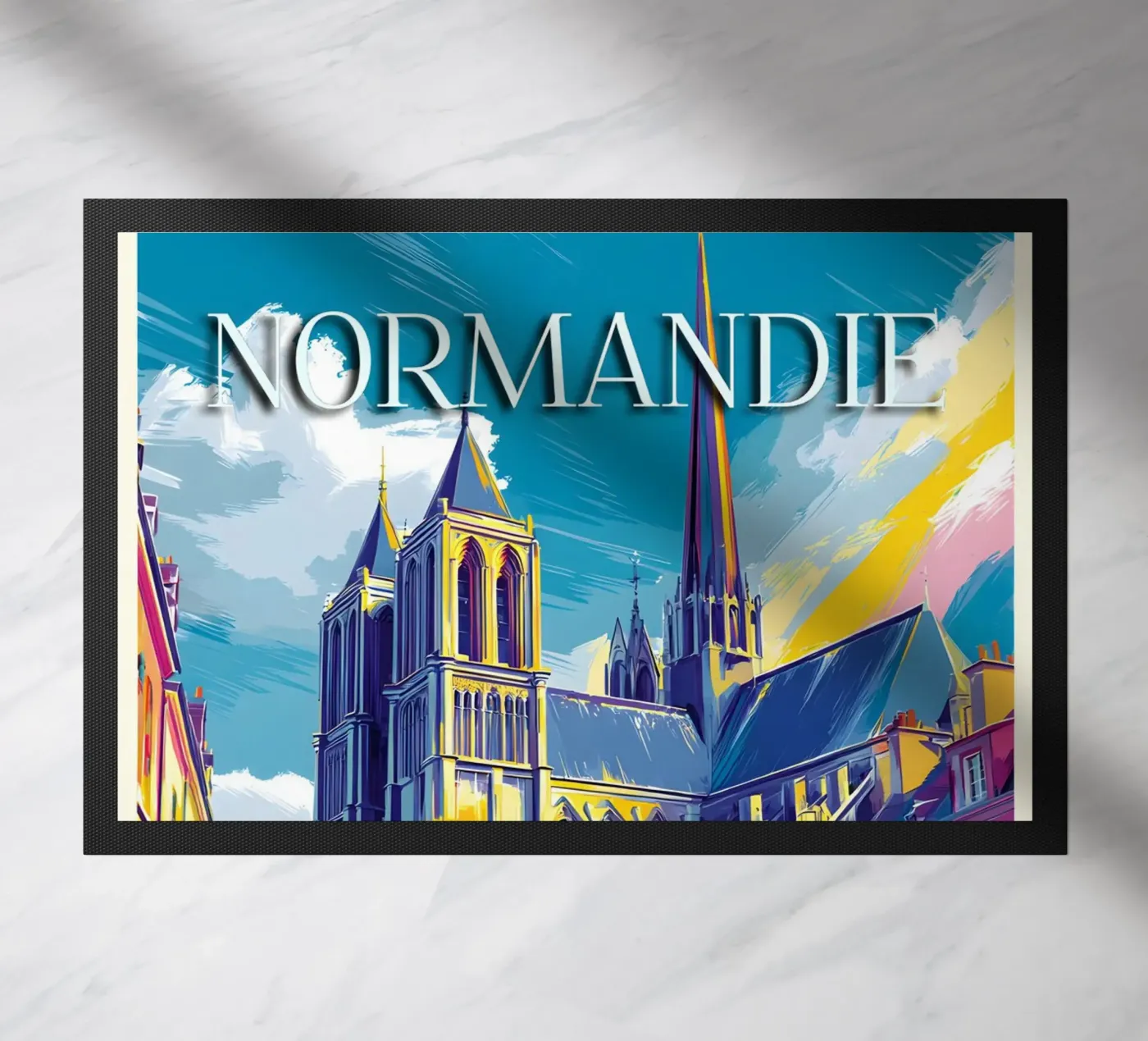 Beleef Normandië deurmat van M-Ulrich-Digital Art