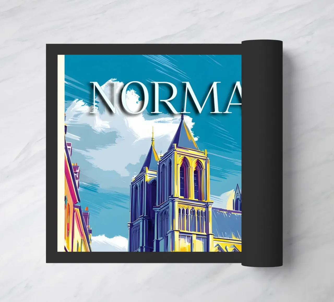 Experience Normandy doormat by M-Ulrich-Digital Art