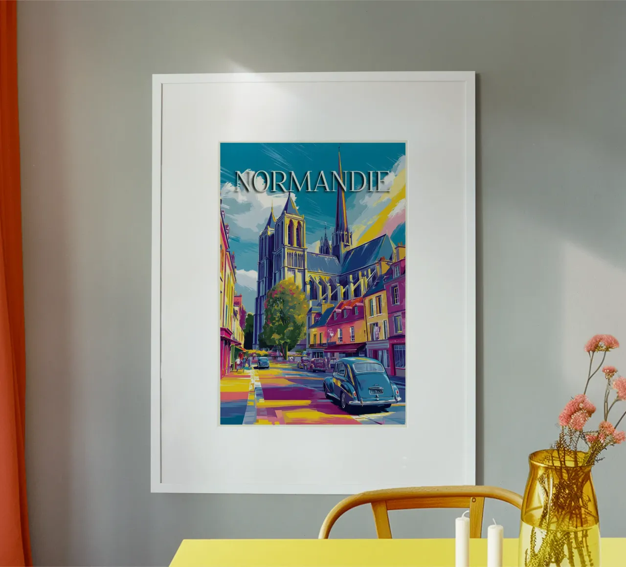 Experience Normandy poster by M-Ulrich-Digital Art