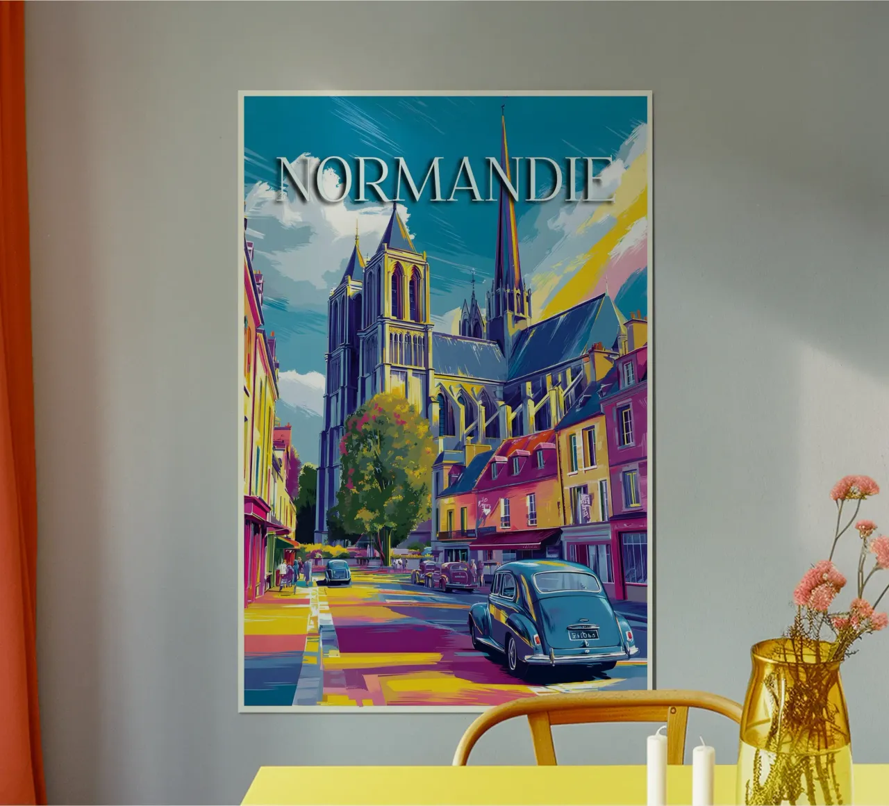 Experience Normandy poster by M-Ulrich-Digital Art