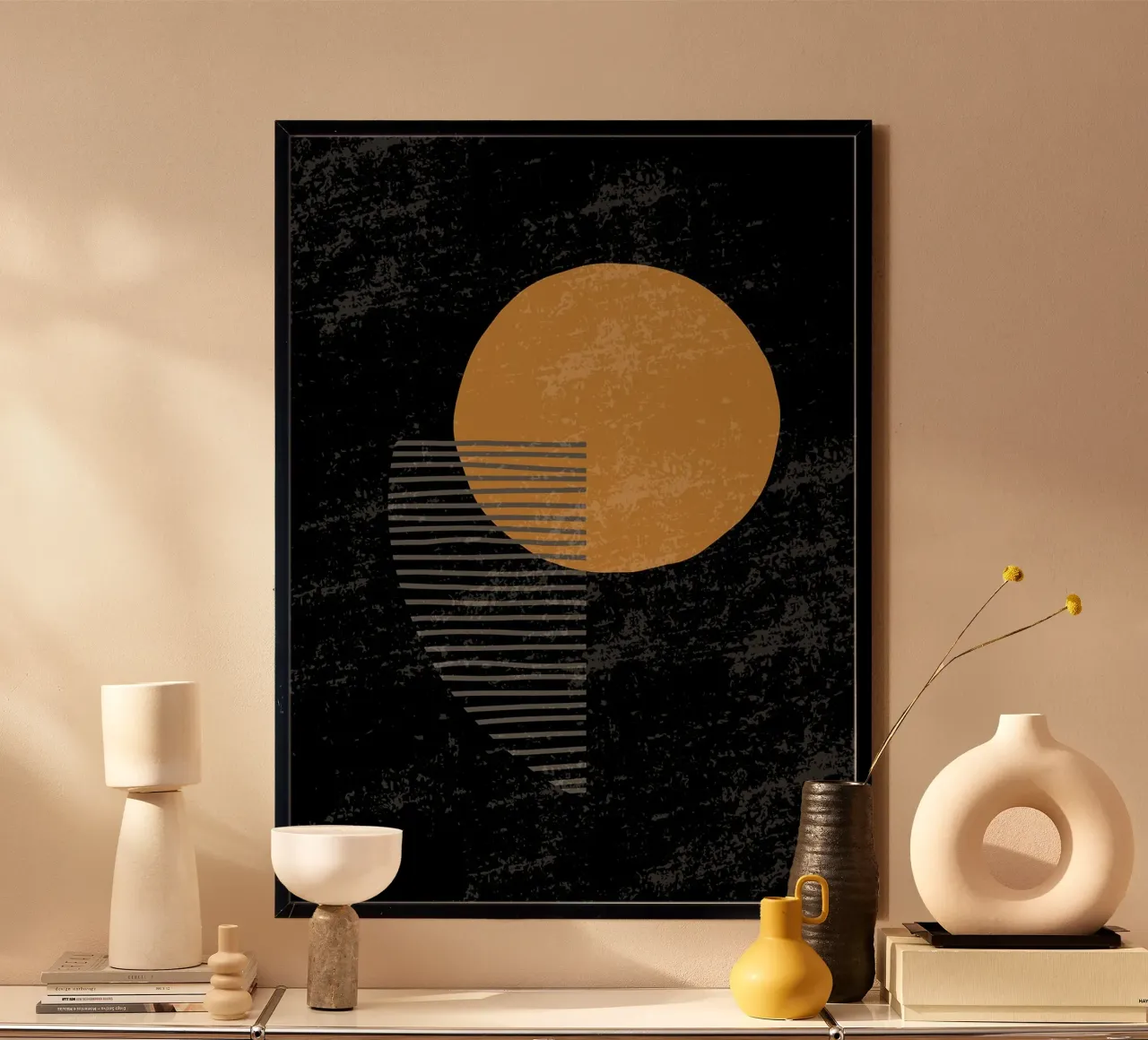 cerchio luna linee carta hahnemühle da E Cannon