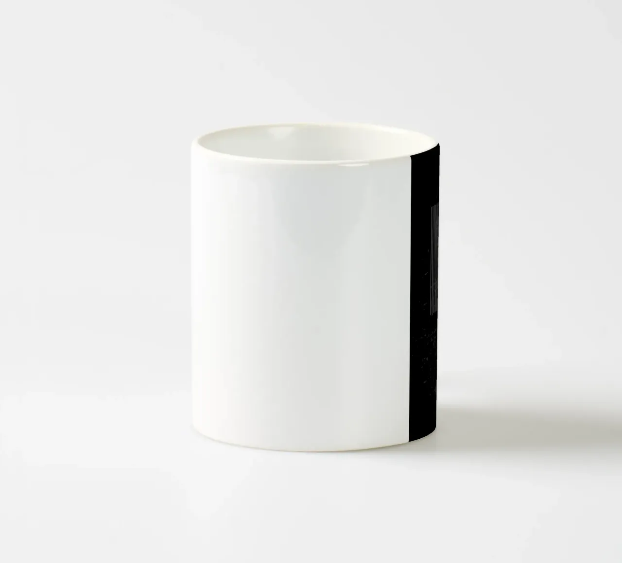 circle line texture pattern ceramic mug by E Cannon