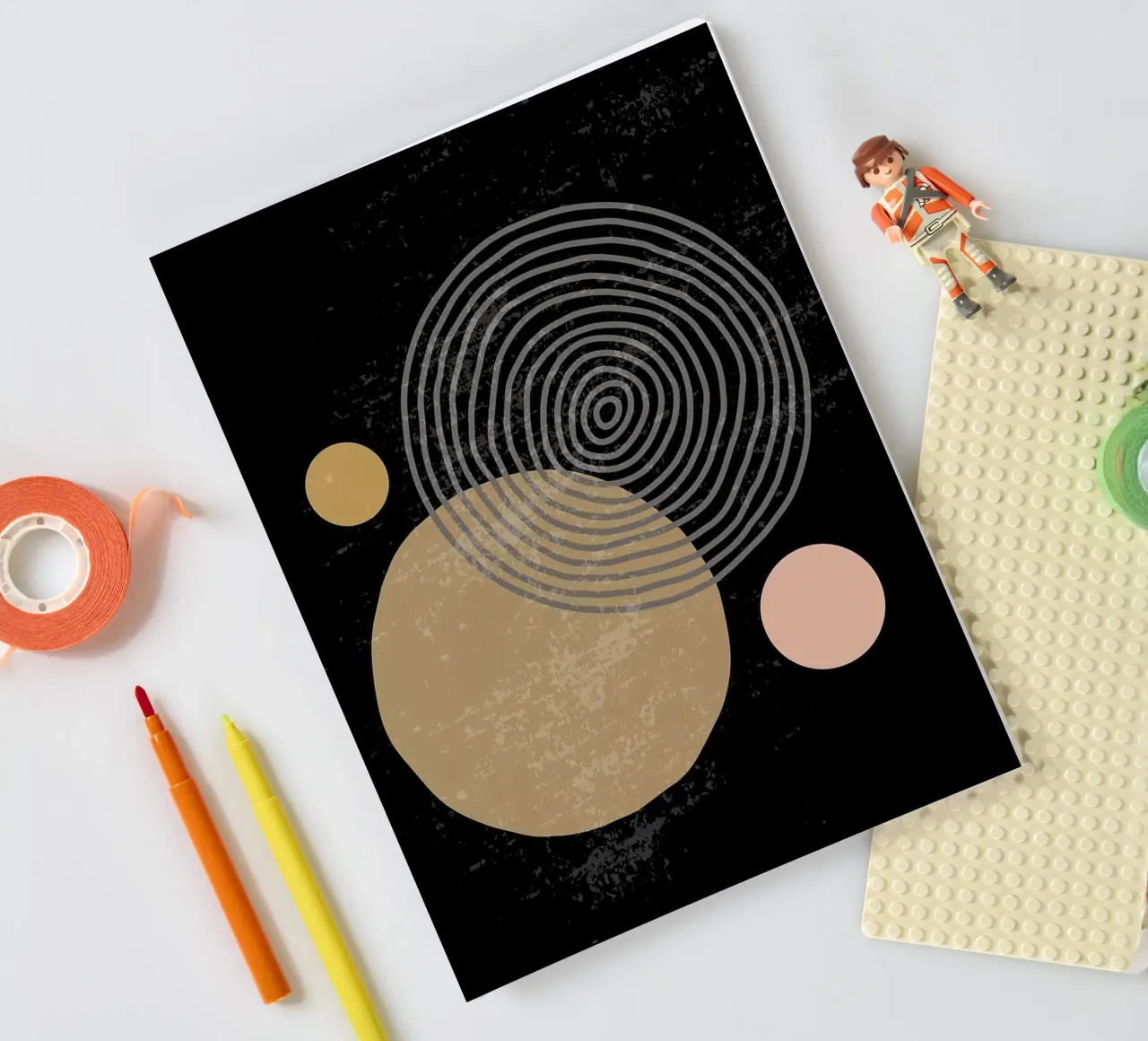circles geometry shapes notebook by E Cannon