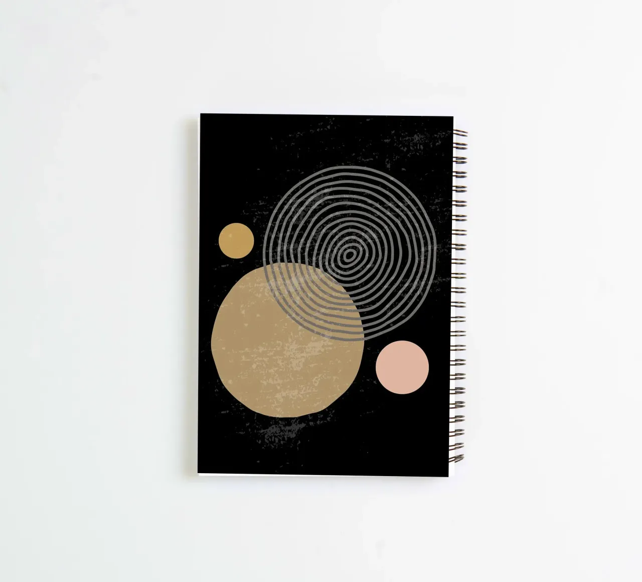 circles geometry shapes spiral notebook by E Cannon