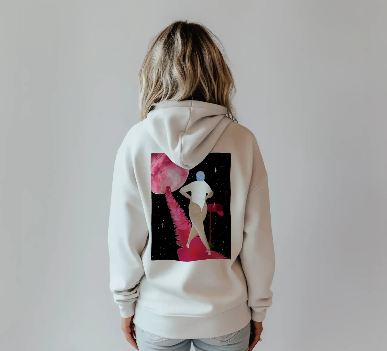 Cosmic Confidence felpa con cappuccio da Femlouise.illustrations