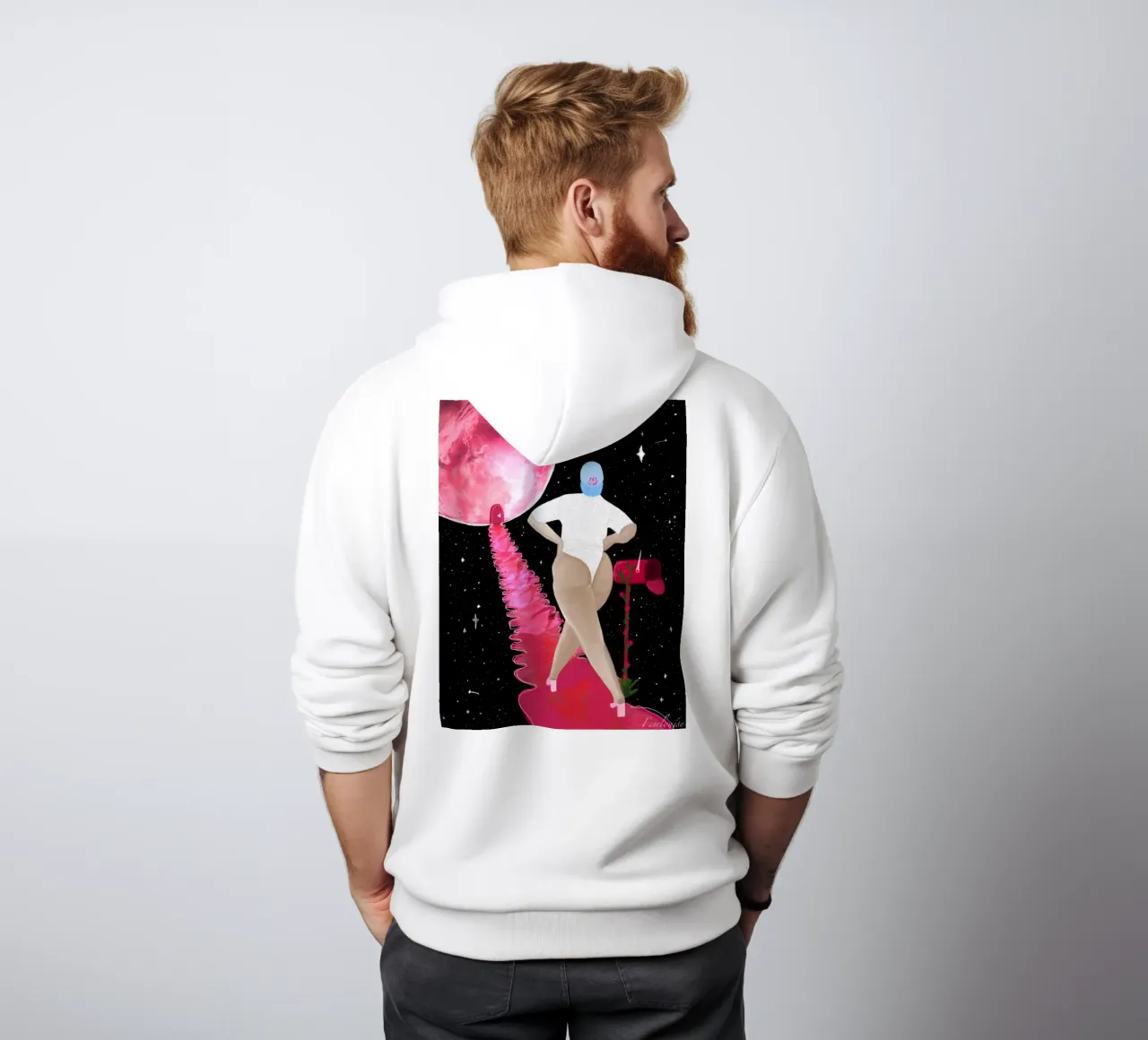 Cosmic Confidence felpa con cappuccio da Femlouise.illustrations