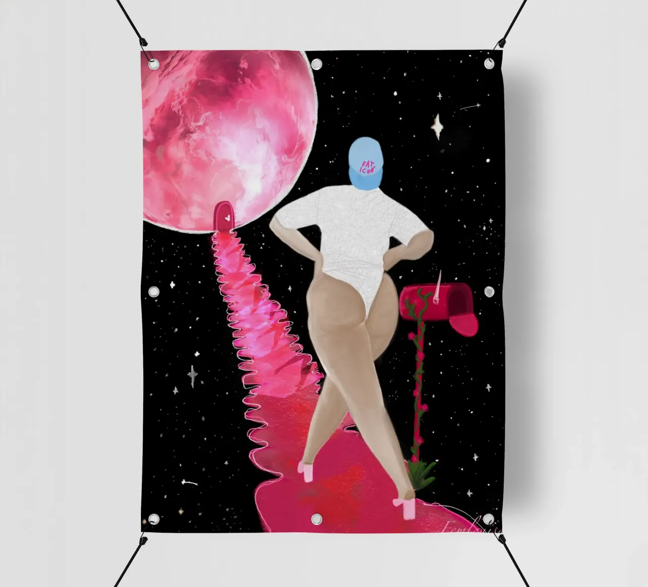 Cosmic Confidence telo in pvc da Femlouise.illustrations