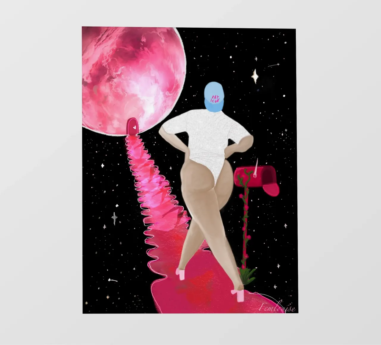 Cosmic Confidence telo in pvc da Femlouise.illustrations